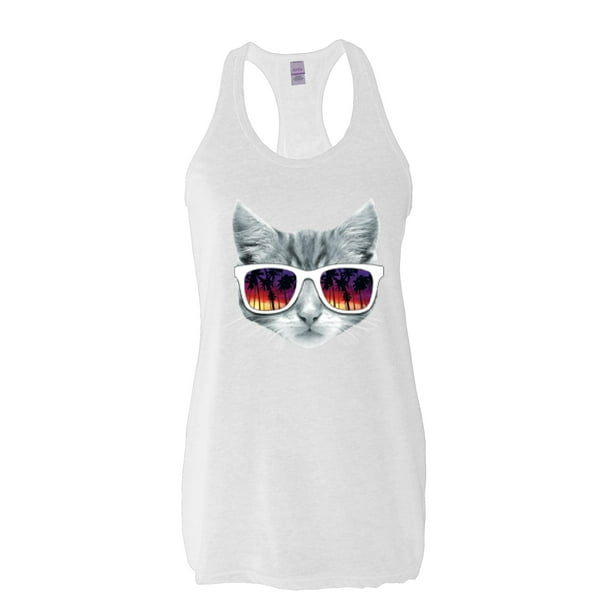 Cat Lover/'s Gift Kitty with Women Tops Next Level Racerback Tank Top